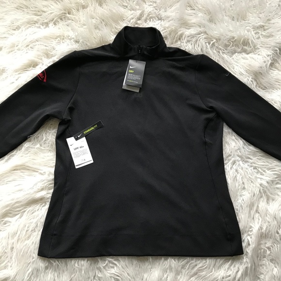 🆕Nike‎ Women's Black Dry UV Half Zip Cover-Up - Picture 1 of 8